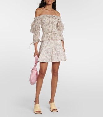 Mini-jupe en coton à fleurs | Polo Ralph Lauren