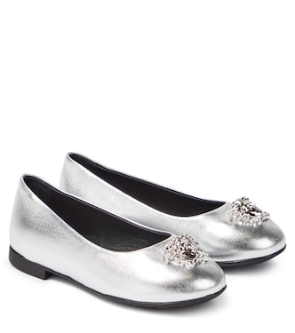 Ballerine La Medusa in pelle metallizzata | Versace Kids