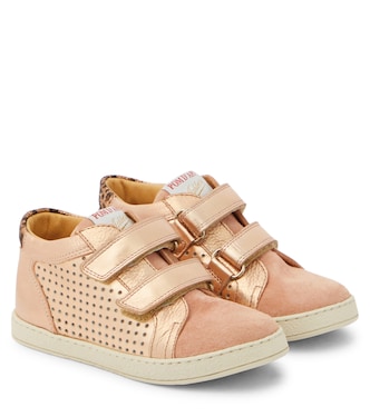 Mousse Easy leather and suede sneakers | Pom d'Api