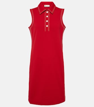 Vestido polo corto con costuras en contraste | Tory Sport