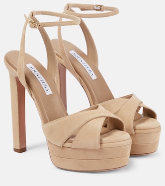 Divine 130 suede platform sandals | Aquazzura