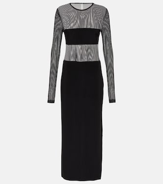 Maxikleid Dash aus Mesh und Jersey | Norma Kamali