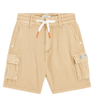Cotton and linen cargo shorts | Scotch & Soda Kids