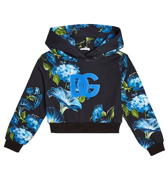 Sudadera DG con capucha de algodón | Dolce&Gabbana Kids