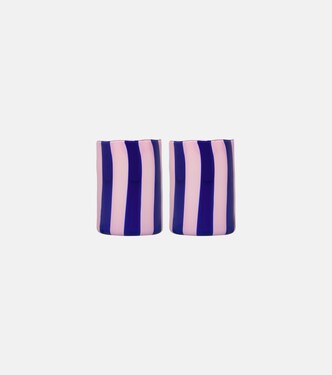 Dolcevita Stripe set of 2 tumblers | Aquazzura Casa