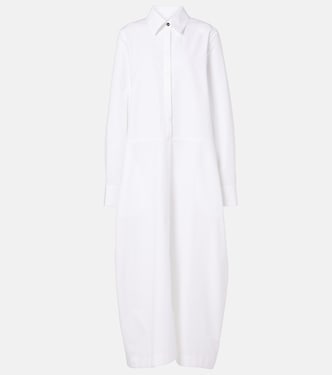 Vestido camisero de popelín de algodón | Jil Sander