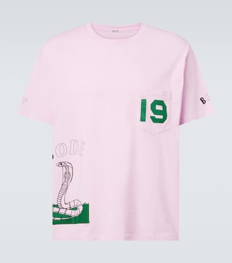 T-shirt Cobra imprimé en coton | Bode