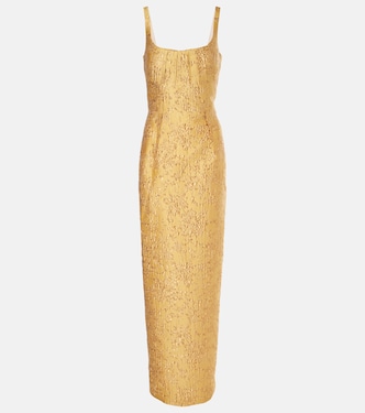 Abito lungo Sharon in jacquard | Emilia Wickstead