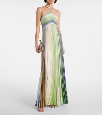 Robe longue rayée en lamé | Missoni