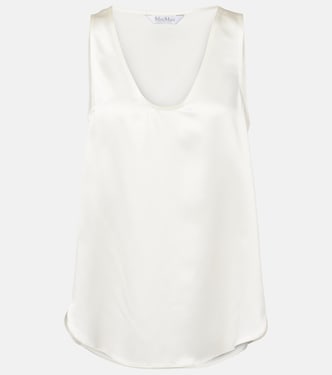 Filly silk satin tank top | Max Mara