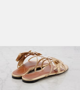 Sandalias Orchid de piel metalizada | Zimmermann
