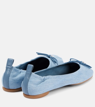 Bailarinas H684 en denim con lazo | Hogan