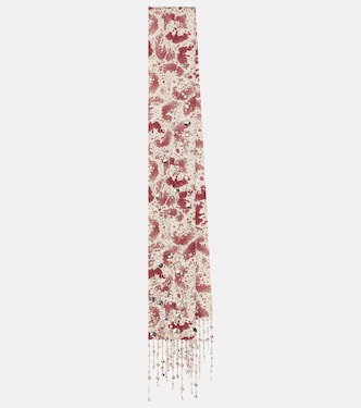 Foulard in seta con frange | Dries Van Noten