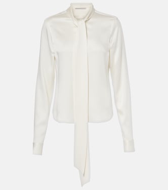 Blusa in raso con fiocco | Stella McCartney