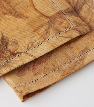 Otus set of 2 printed linen napkins | The House of Lyria