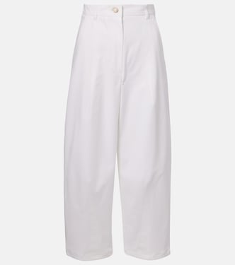 Pantaloni Mina a gamba larga in misto cotone | Max Mara