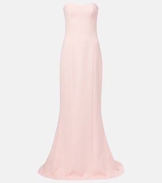 Trumpet crêpe gown | Safiyaa