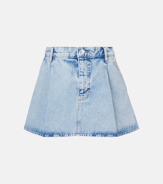 Minifalda de denim plisada | Frame