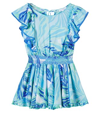 Bedrucktes Kleid Kikka | Poupette St Barth Kids