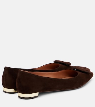 Hoop suede ballet flats | Aquazzura