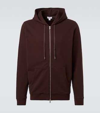 Loopback cotton hoodie | Sunspel