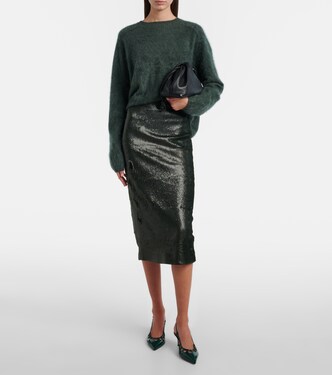 Bethan亮片铅笔半身裙 | Emilia Wickstead