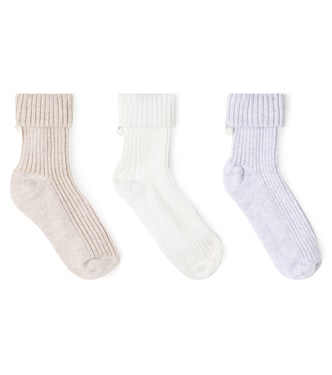 Baby - Set di 3 calzini in misto cotone a coste | Tartine et Chocolat