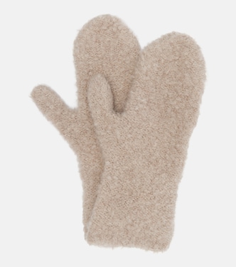 Ladislas cashmere, alpaca, and silk mittens | The Row
