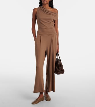 Lauren jersey wide-leg pants  | Leset