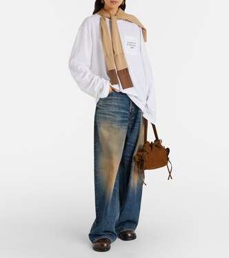 Edden oversized cotton-blend T-shirt | Acne Studios