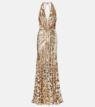 Robe longue Mars à sequins | Jenny Packham