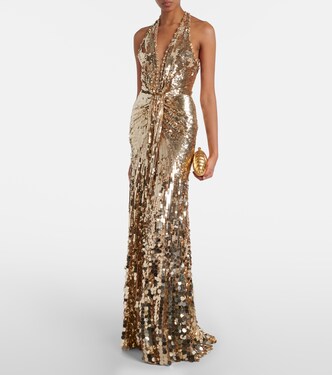Robe longue Mars à sequins | Jenny Packham