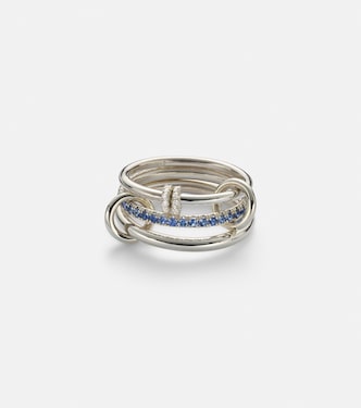 Raneth sterling silver ring with sapphires and diamonds | Spinelli Kilcollin