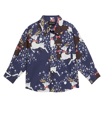 Chemise Reindeer imprimée en coton | Mini Rodini