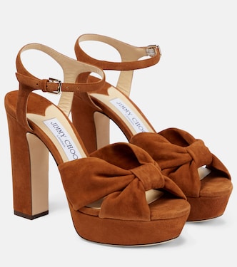 Heloise suede platform sandals | Jimmy Choo
