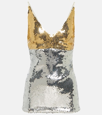 Top mit Pailletten | Victoria Beckham