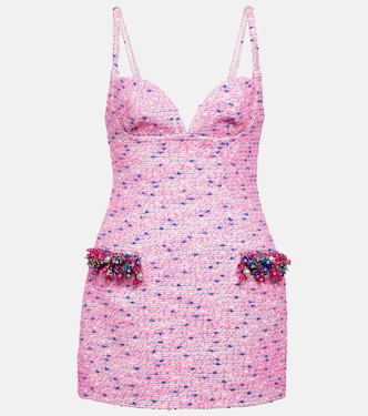 Embellished bouclé minidress | Area