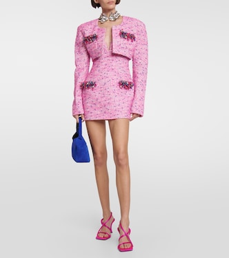 Verziertes Minikleid aus Tweed | Area