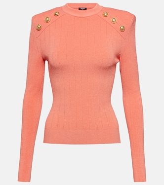 Jersey de punto acanalado adornado | Balmain