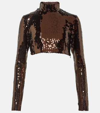 Cropped-Top Cherilyn mit Pailletten | Taller Marmo