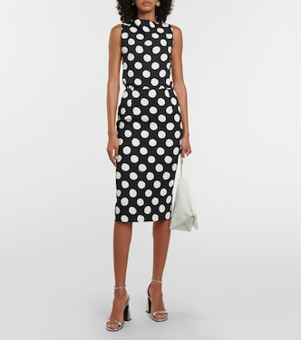 Falda midi de cady con lunares | Marni