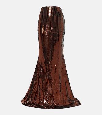 Jupe longue Ariel à sequins | Taller Marmo