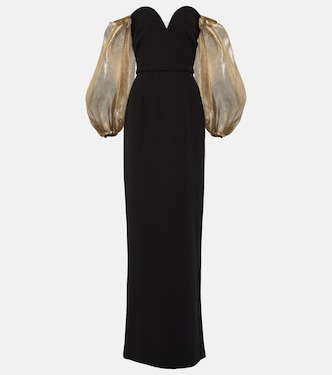 Off-Shoulder-Robe Auriel aus Crêpe | Safiyaa