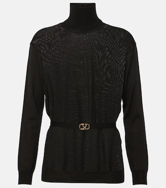 Jersey de cuello alto de lana virgen | Valentino