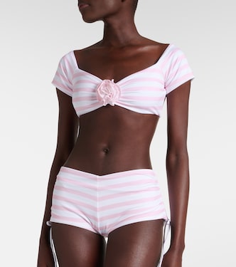 Top cropped Stefani con scollo bardot | Bananhot
