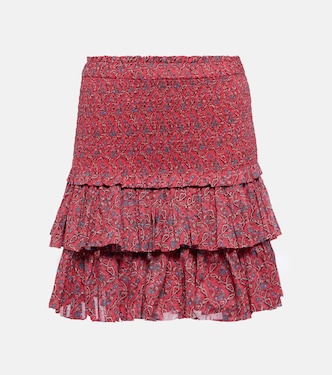 Minifalda Naomi de algodón fruncida | Marant Etoile