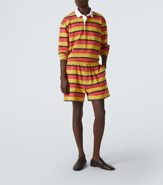 Rec striped cotton jersey shorts | Bode