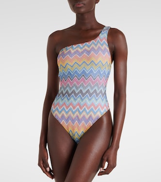 Costume intero monospalla a zig-zag | Missoni