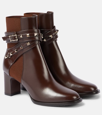 Ankle Boots Rockstud aus Leder | Valentino Garavani
