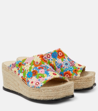 Paula's Ibiza Petal 80 espadrille wedges  | Loewe